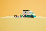 Ambulance set on yellow table.