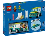 Back of LEGO set box with features.