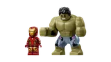 Iron Man minifigure vs. Hulk bigfig.