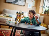 Child playing with mech.