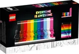Back of LEGO Everyone Is Awesome box.