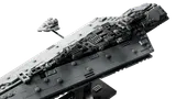 Close-up of Executor Super Star Destroyer's detailed bridge and hull.