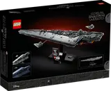 Back of LEGO Executor Super Star Destroyer box with model views and dimensions.
