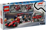 Back of LEGO F1 Pit Stop box.