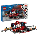 LEGO City F1 Pit Stop Box Art and Set.