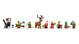 Lineup of LEGO holiday characters.