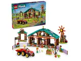 LEGO Friends farm with minifigures and animals.