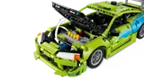 Eclipse with hood open, engine visible.
