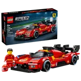 LEGO Ferrari 499P with its box.