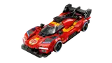 Angled view of LEGO Ferrari 499P.