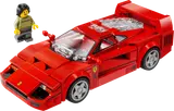 LEGO Ferrari F40 with minifigure.