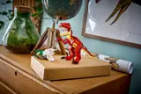 Raptor model on display.
