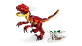 Raptor stands with open mouth.