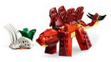 Stegosaurus model with fossil.