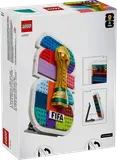 Back of LEGO FIFA 2026 emblem box, showing features.