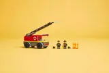 All pieces of fire truck set displayed.
