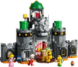 Bowser's Castle with minifigures at the entrance.