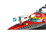 Close-up of boat's water cannon.