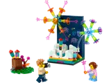 LEGO Firework Celebrations set with spinning fireworks and minifigures.