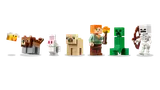 Minecraft characters: Bee, Fox, Rabbit, Llama, Alex, Creeper, Skeleton.