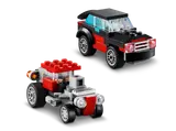 Alternate build: modern car and hot rod.