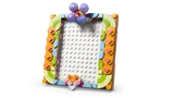 Angled view of LEGO photo frame.