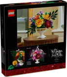 Back of LEGO bouquet box with specs.