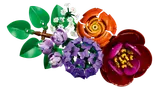 Deconstructed LEGO flowers.