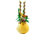 LEGO Flowerpot 40588 with colorful flowers in a yellow pot.