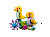 Two LEGO parrot builds.