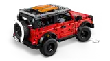 Bronco with open spare tire.