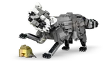 LEGO raccoon with honey pot.