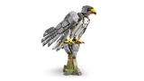LEGO peregrine falcon perched.