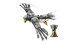 LEGO peregrine falcon flying.