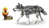 LEGO gray wolf walking.