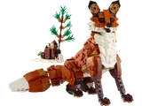 LEGO fox model with tree.