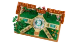 Aerial view of the garden.
