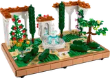 LEGO Icons Fountain Garden model.