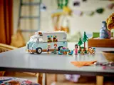 LEGO Friends Camper Van set displayed on table.