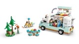 Camper van pop-top extended with minifigures playing.