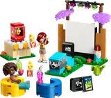 LEGO Friends outdoor cinema set with minifigures.
