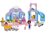 LEGO Gabby's Dollhouse Kitty Care set with characters.