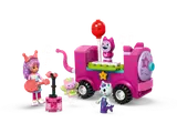 Gabby and friends with the party train.