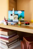 LEGO Germany Postcard parts on a shelf.