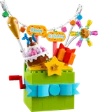LEGO Birthday Gift Box pop-up model close-up.