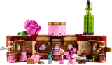 Open LEGO Wicked Dormitory with minifigures.
