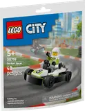 LEGO City Go-Kart Racer polybag on a race track.
