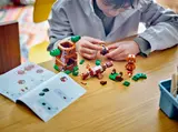 Building the LEGO Goomba's Playground set.