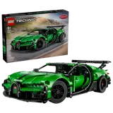 Green LEGO Technic Bugatti Chiron with display box (771 pieces).