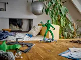 Green Goblin on glider, full figure display.